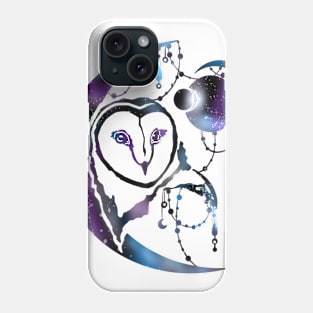 Owl made of the night sky Phone Case