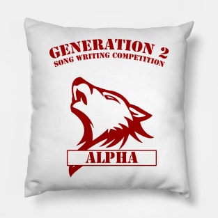 Generation 2 - Alpha (red) Pillow