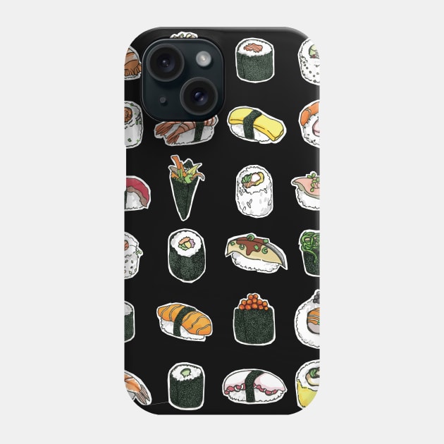 Sushi Phone Case by KatherineBlowerDesigns