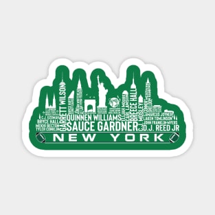 New York Football Team 23 Player Roster, New York City Skyline Magnet