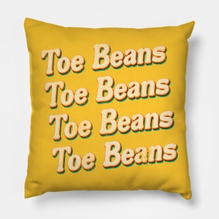 Toe Beans (vintage look) Pillow