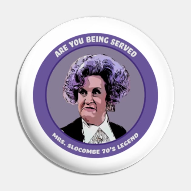 Are You Being Served Mrs. Slocombe Pin by Viinlustraion