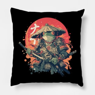 samurai frog Pillow