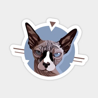 Angry Sphynx Cat Magnet