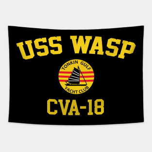 USS Wasp CVA-18 Tonkin Gulf Yacht Club Tapestry