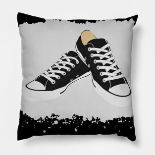 Classic shoes white and black Pillow