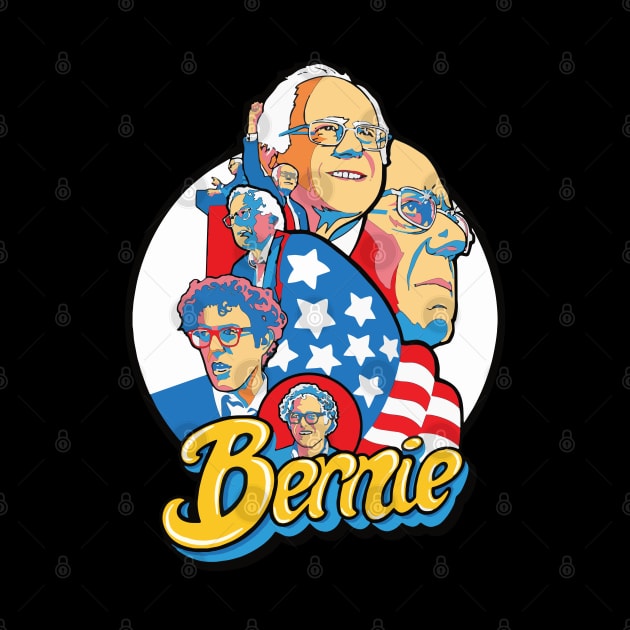 Bernie! Bernie Sanders Campaign Poster by BlueWaveTshirts