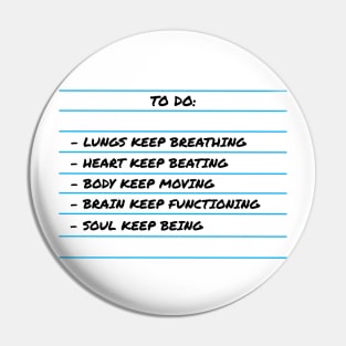 To Do List Pin