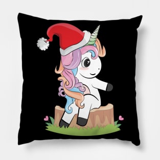 Christmas Present Unicorn X-MAS Christmas Pillow