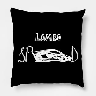 lambo speed Pillow