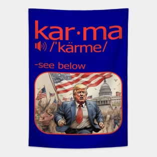 Karma Definition - Funny definition with an image instead of words Tapestry