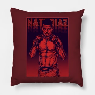 Nate Diaz Pop Art Pillow