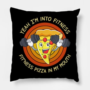 Fitness Pizza In My Mouth Pillow