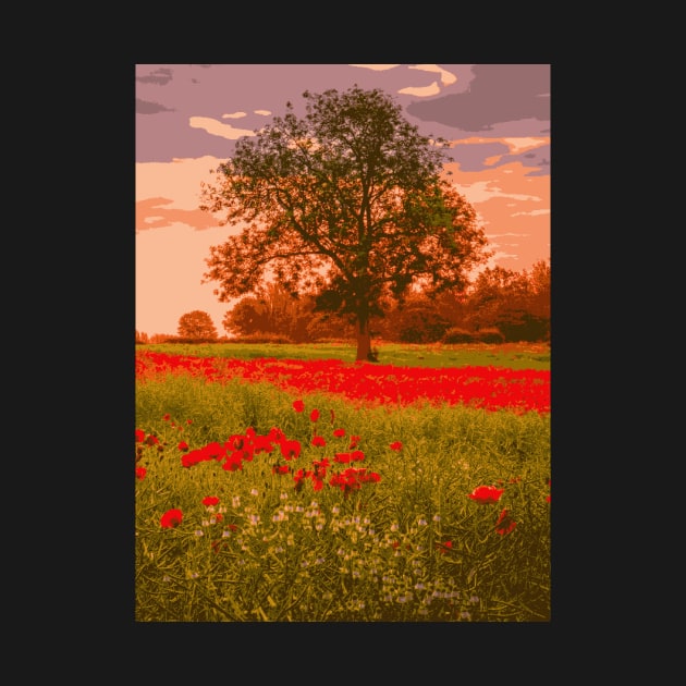 Red Poppy Spot - Landscape by Aleksander37