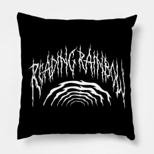 Death Metal Rainbow Parody Design (White) Pillow