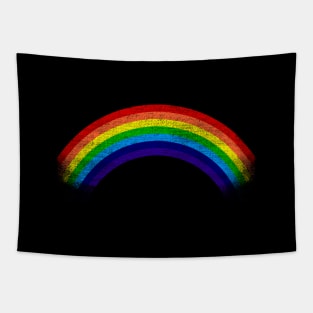 'Retro Distressed Rainbow 80s' Eighties Vintage Gift Tapestry