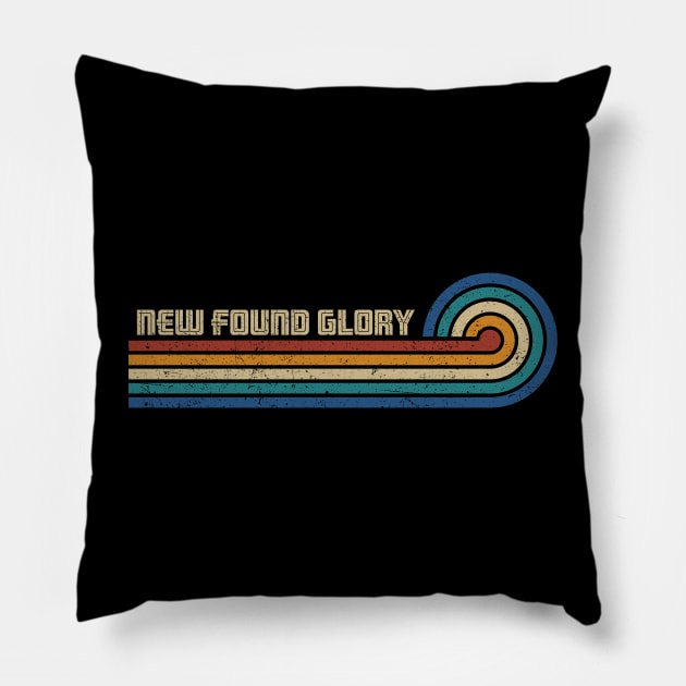 New Found Glory  - Retro Sunset Pillow by Arestration