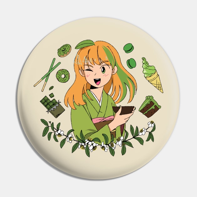 Matcha-chan Pin by Ancsi