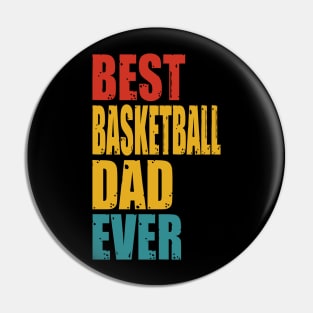 Vintage Best Basketball Dad Ever T-shirt Pin
