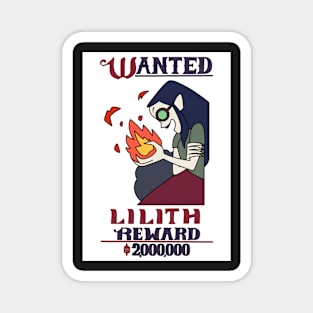 Lilith wanted poster ~ The Owl House Magnet