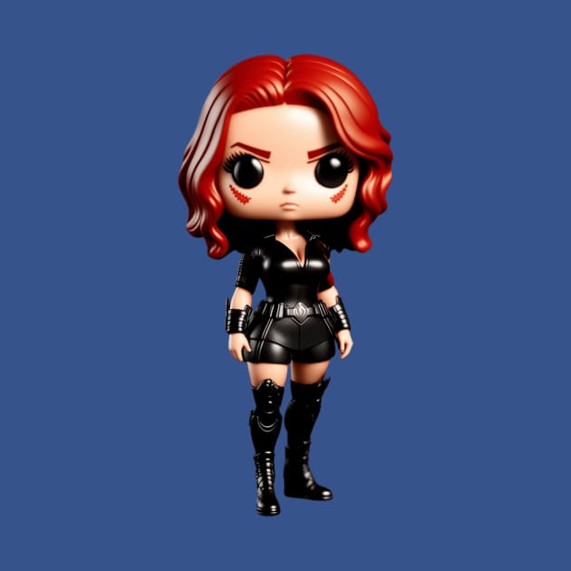 Funko Pop Black Widow 3D Render by Rahul Store 24