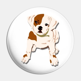 Bulldog cute puppy cartoon Pin