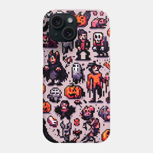 PATRON CRIATURAS DE HORROR DE HALLOWEEN 2 Phone Case by TheGhostLagarto15