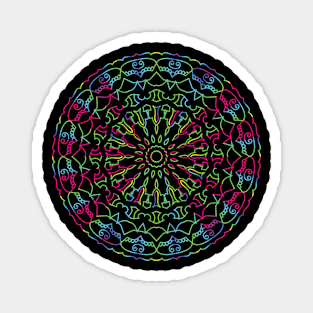 Mandala Rainbow 02517 Magnet