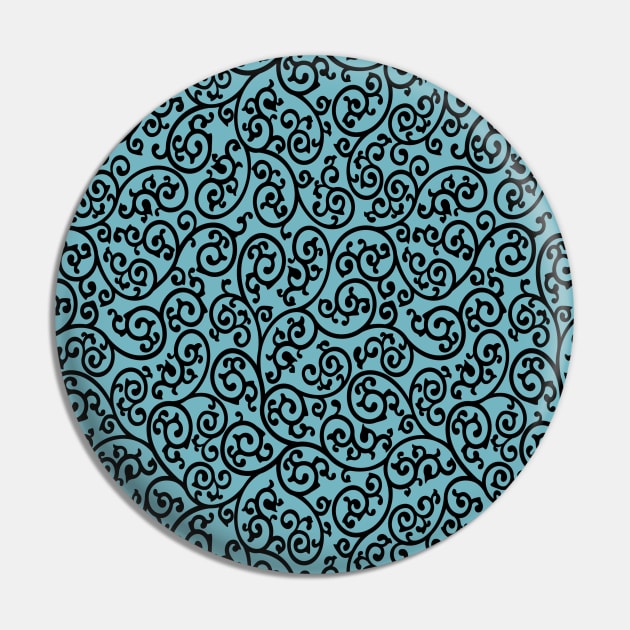 Arabesque azure pattern Pin by Blacklinesw9