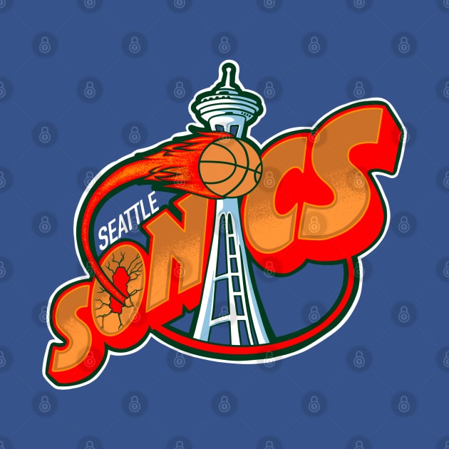 Seattle SuperSonics by asterami