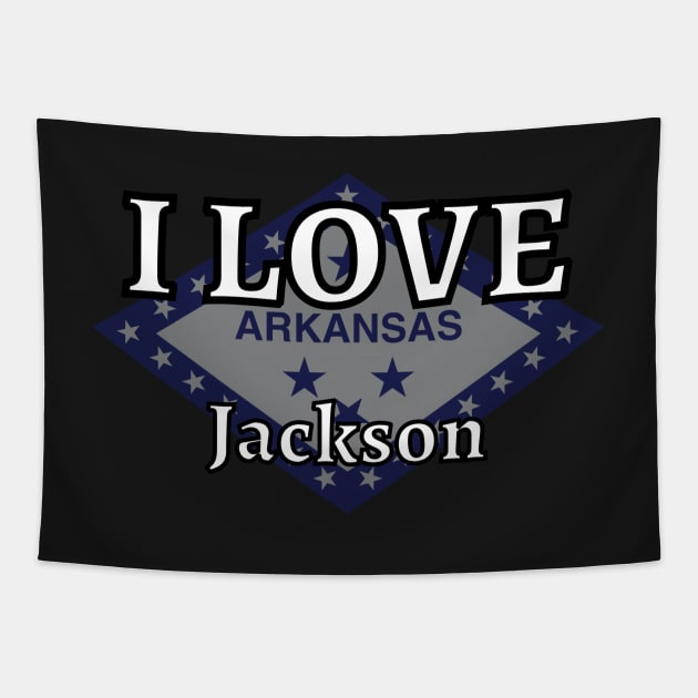 I LOVE Jackson | Arkensas County Tapestry by euror-design