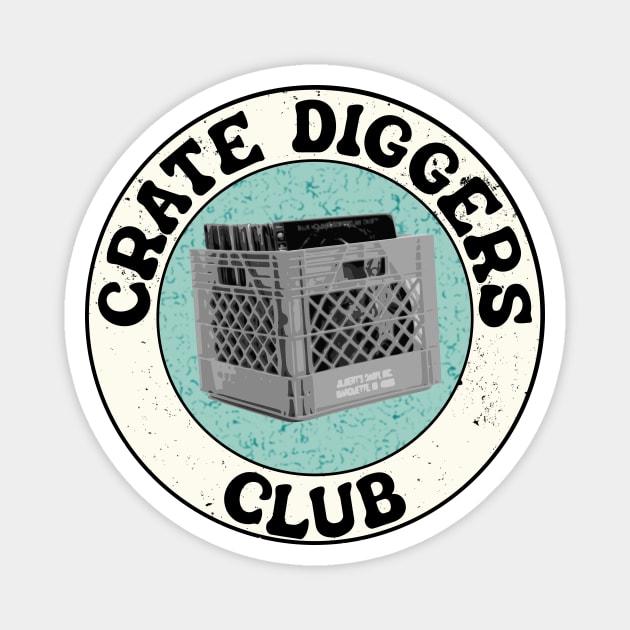 Crate Diggers Club | Oral Collage Radio Show Magnet by Oral Collage Radio Show