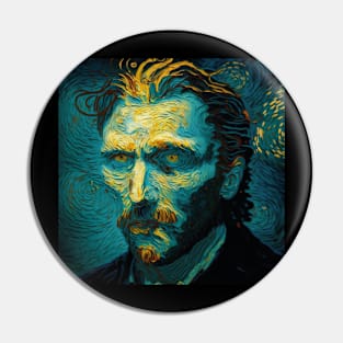 evil van gogh Pin