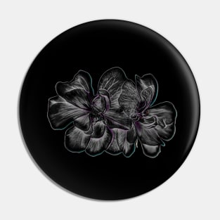 Icy geranium Pin