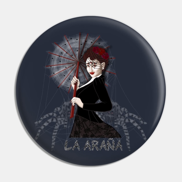 La Araña Pin by KataMartArt