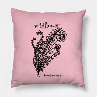 Wildflowers by Bumblebee Biscut Pillow