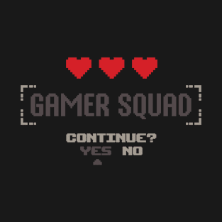 Gamer Squad Funny Video Gaming Matching Family Group T-Shirt