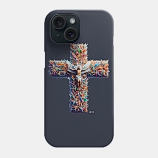 Cross of Angels and Faith by focusln Phone Case