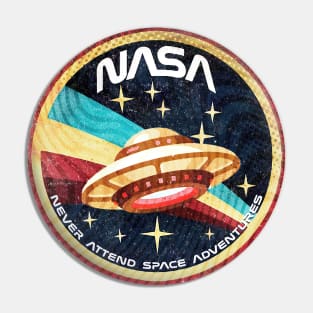 NASA Emblem - Never Attend Space Adventures (Acronym Collection) Pin