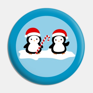 Kawaii Christmas Penguins Pin
