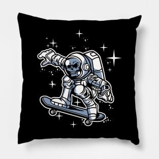 ASTRONAUT SKULL SKATEBOARD Pillow