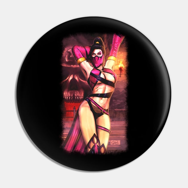 Mileena - Femme Fatale Pin by Keith_Byrne