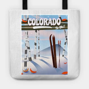 Colorado Ski poster Tote