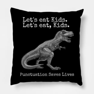 Punctuation saves lives Pillow