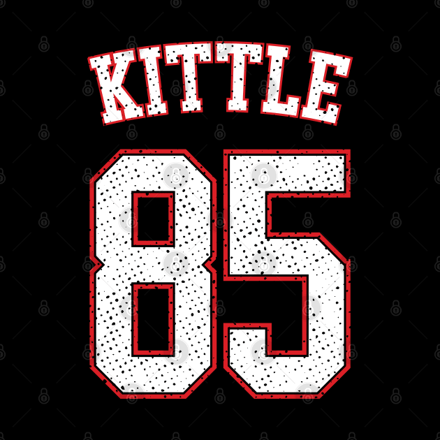 George Kittle Vintage Football by Emma