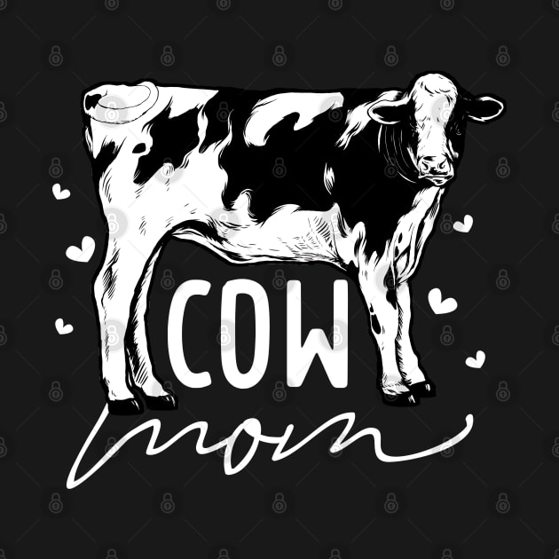 Cow lover - Cow Mom by Modern Medieval Design
