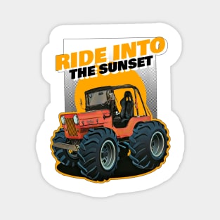 Ride Into The Sunset Magnet