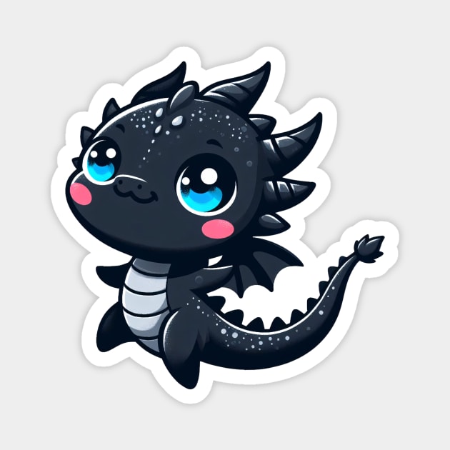 Dancing Kawaii Dragon Magnet by PunnyBitesPH