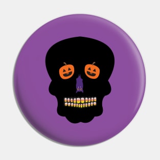 Halloween Sugar Skull Pin