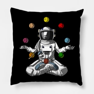 Space Astronaut Planets Meditation Pillow